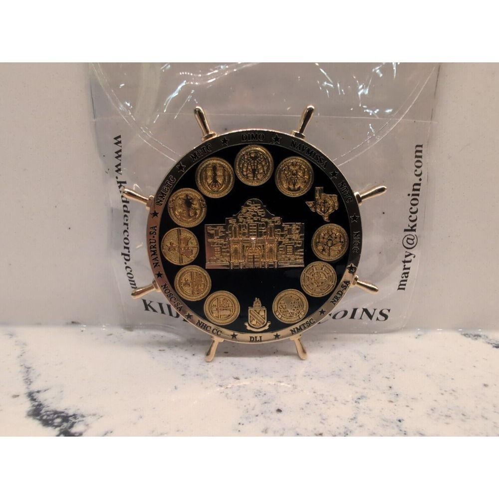 US Navy Challenge Coin 238th Anniversary Ball Ships Wheel - Picture 10 of 11